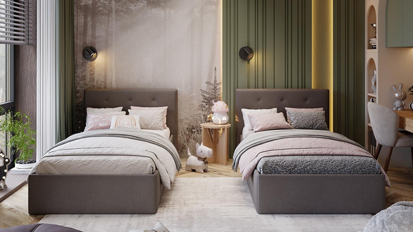 Односпальная кровать ТриЯ Тейлор Велюр Neo