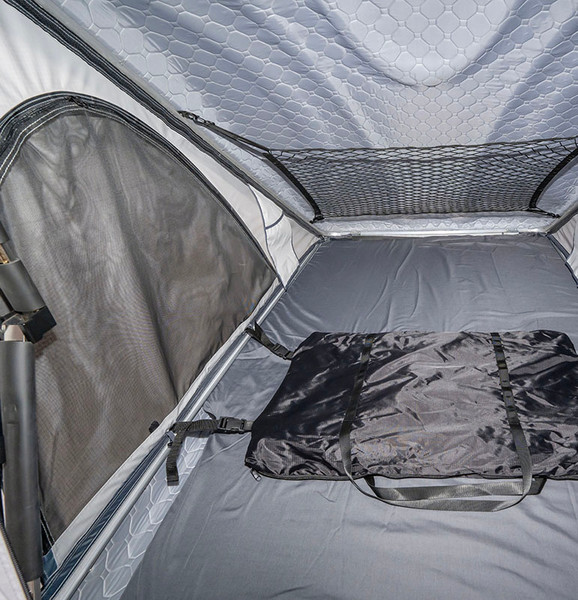 Палатка на крышу автомобиля Риф Hard RT05-125 / RIFRT051258090W (черный/светло-серый)