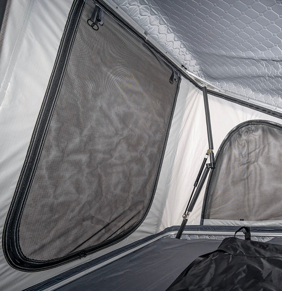 Палатка на крышу автомобиля Риф Hard RT05-125 / RIFRT051258090W (черный/светло-серый)