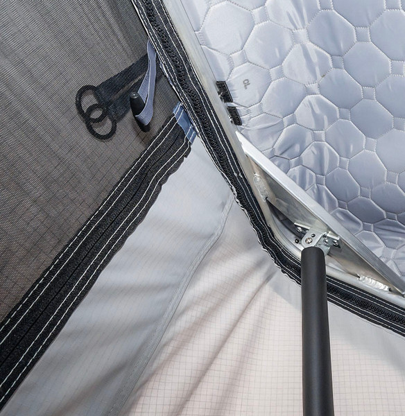 Палатка на крышу автомобиля Риф Hard RT05-125 / RIFRT051258090W (черный/светло-серый)