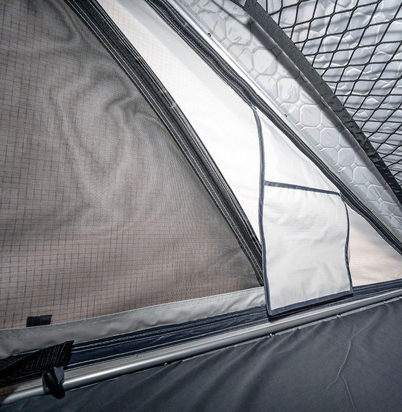 Палатка на крышу автомобиля Риф Hard RT05-125 / RIFRT051258090W (черный/светло-серый)