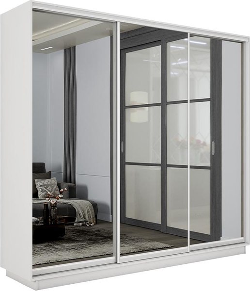 Шкаф-купе ТриЯ Румер-2 СШК 3.180.60-13.13.13 3-х дверный - фото