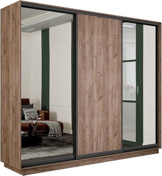 Шкаф-купе ТриЯ Румер-2 СШК 3.210.70-13.11.13 Н 3-х дверный - фото