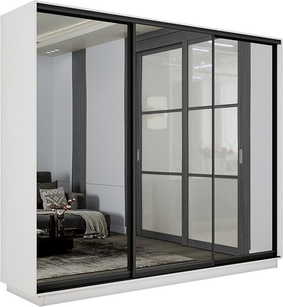 Шкаф-купе ТриЯ Румер-2 СШК 3.210.70-13.13.13 Н 3-х дверный - фото