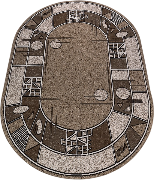 Ковер Белка Лайла Де Люкс Овал 15804 10822 - фото