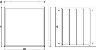 Панель светодиодная ЭРА SPO-1-40-6K-M-EM / Б0065267