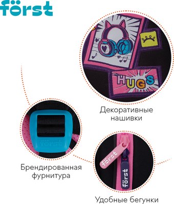 Школьный рюкзак Forst F-Light. Kawaii / FT-RY-062507