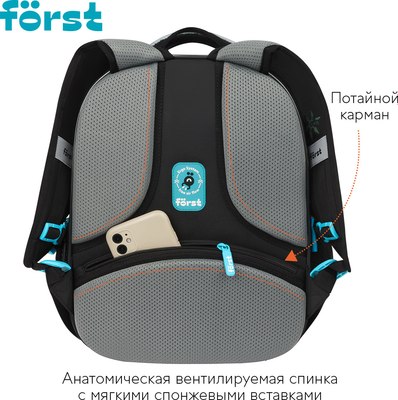 Школьный рюкзак Forst F-Cloud. Invisible Ninja / FT-RM-152508