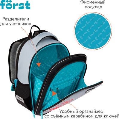 Школьный рюкзак Forst F-Cloud. Invisible Ninja / FT-RM-152508