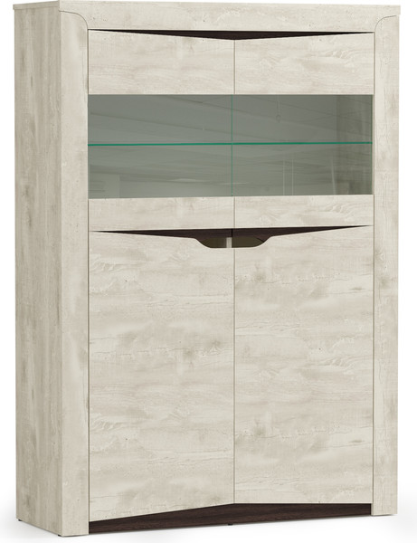 Шкаф с витриной Олмеко Лючия 33.15 - фото