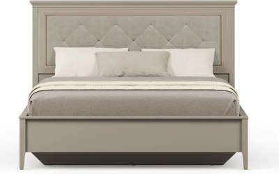 Двуспальная кровать Black Red White Classic LOZ180х200 с мягким элементом М - фото