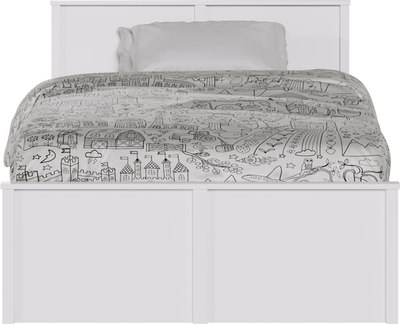 Полуторная кровать Black Red White Ewa LOZ120х200 Д