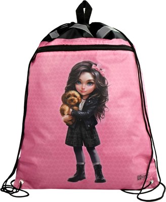 Мешок для обуви Феникс+ Брюнетка с собачкой / 69182 - фото