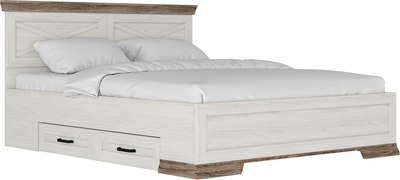 Двуспальная кровать Black Red White Marselle LOZ160х200_S М - фото