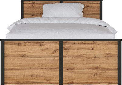 Полуторная кровать Black Red White Loft LOZ120х200 М - фото