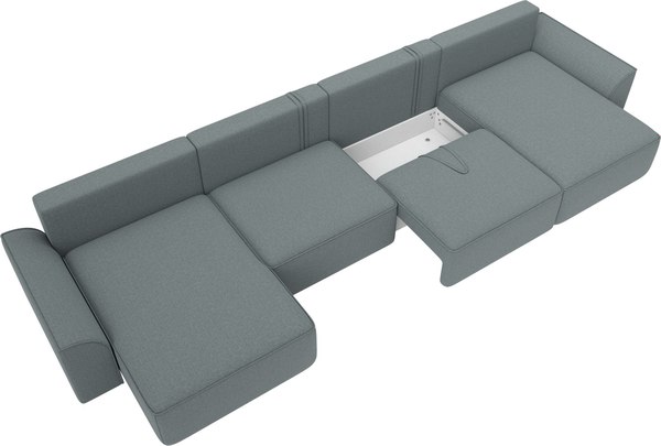 Диван П-образный Лига Диванов Лига-048 лонг / 128341