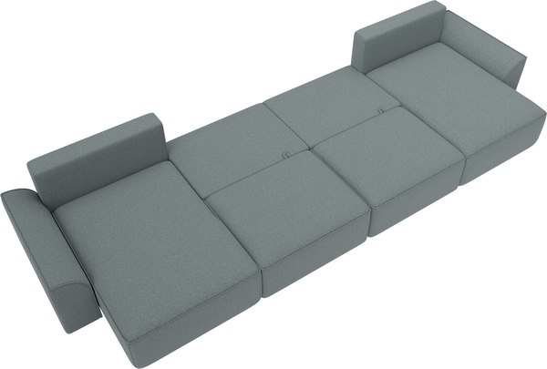 Диван П-образный Лига Диванов Лига-048 лонг / 128341