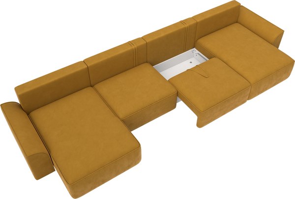 Диван П-образный Лига Диванов Лига-048 лонг / 128344