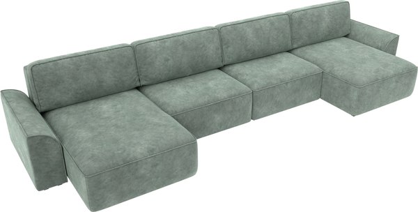 Диван П-образный Лига Диванов Лига-048 лонг / 128346