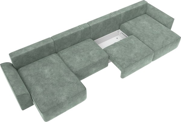 Диван П-образный Лига Диванов Лига-048 лонг / 128346