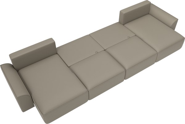 Диван П-образный Лига Диванов Лига-048 лонг / 128349