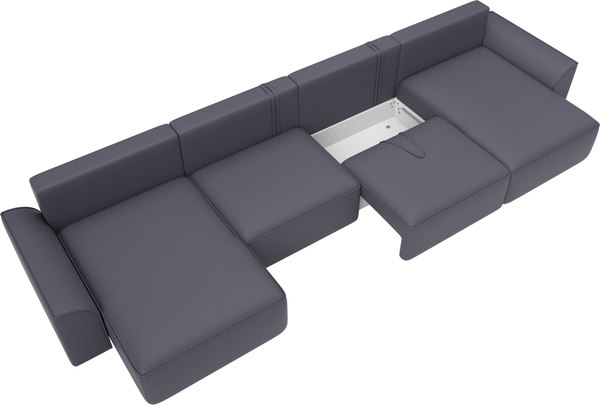 Диван П-образный Лига Диванов Лига-048 лонг / 128353