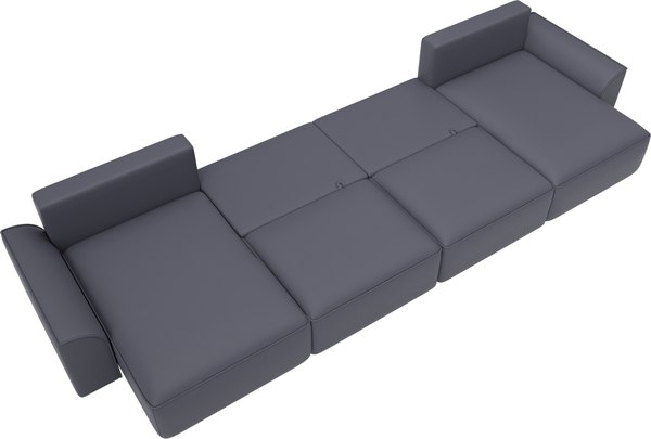 Диван П-образный Лига Диванов Лига-048 лонг / 128353