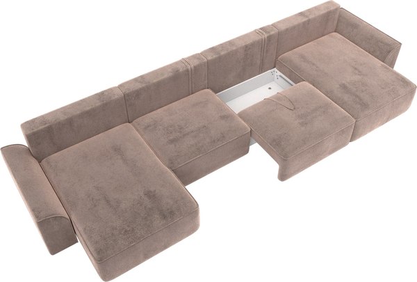 Диван П-образный Лига Диванов Лига-048 лонг / 128355