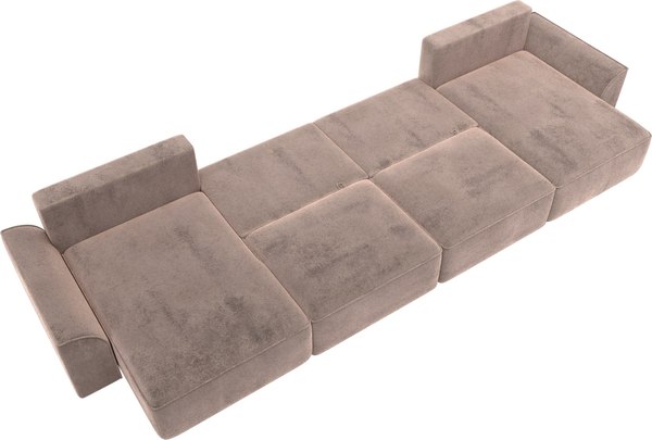 Диван П-образный Лига Диванов Лига-048 лонг / 128355