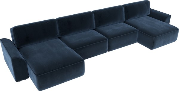 Диван П-образный Лига Диванов Лига-048 лонг / 128356