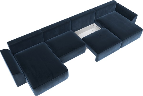 Диван П-образный Лига Диванов Лига-048 лонг / 128356