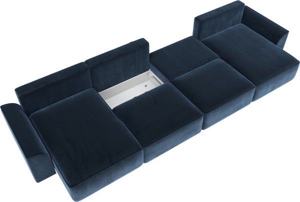 Диван П-образный Лига Диванов Лига-048 лонг / 128356