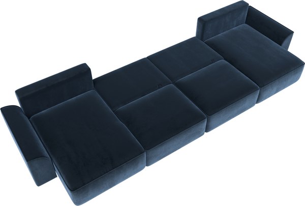 Диван П-образный Лига Диванов Лига-048 лонг / 128356