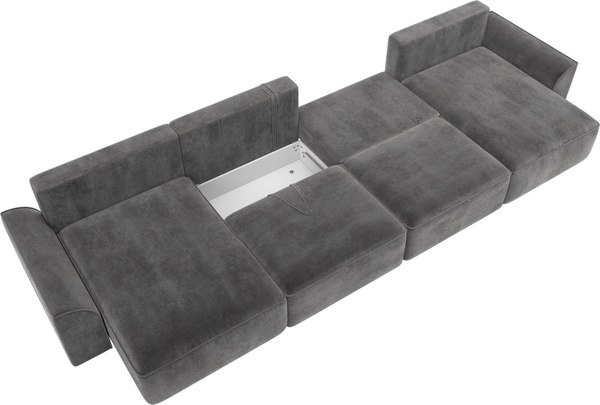 Диван П-образный Лига Диванов Лига-048 лонг / 128357