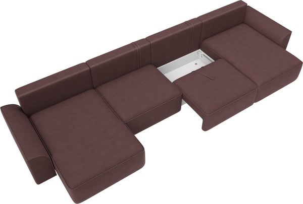 Диван П-образный Лига Диванов Лига-048 лонг / 128360