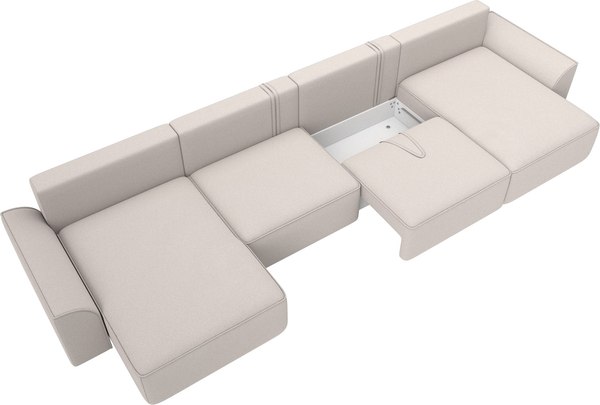 Диван П-образный Лига Диванов Лига-048 лонг / 128363