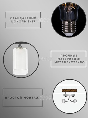 Потолочный светильник Aitin-Pro НПБ 02-2x60-101 / 5019/2