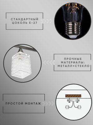Потолочный светильник Aitin-Pro НПБ 02-2x60-101 / 6298/2