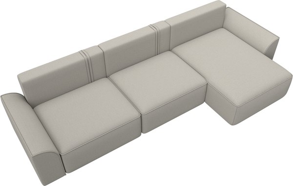 Диван угловой Лига Диванов Лига-048 лонг универсальный / 128484