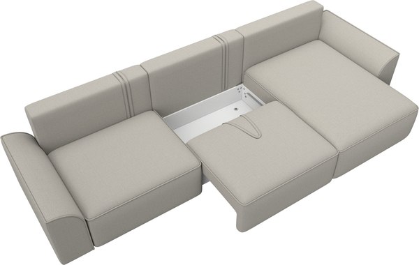 Диван угловой Лига Диванов Лига-048 лонг универсальный / 128484