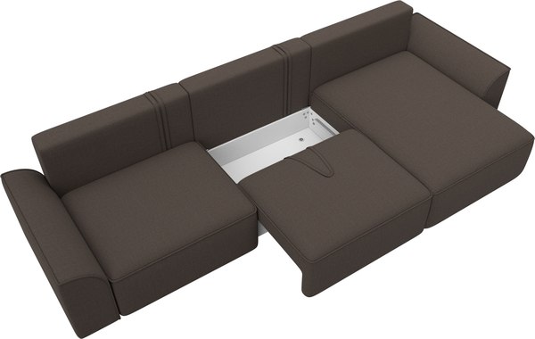 Диван угловой Лига Диванов Лига-048 лонг универсальный / 128485