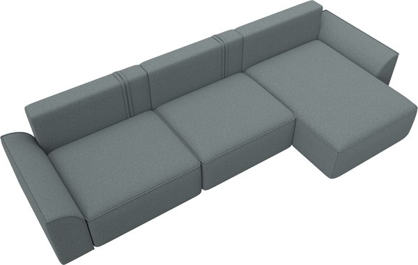 Диван угловой Лига Диванов Лига-048 лонг универсальный / 128486