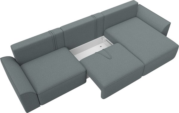 Диван угловой Лига Диванов Лига-048 лонг универсальный / 128486