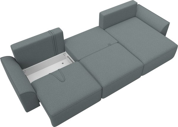 Диван угловой Лига Диванов Лига-048 лонг универсальный / 128486