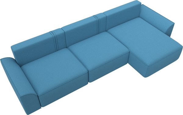 Диван угловой Лига Диванов Лига-048 лонг универсальный / 128487