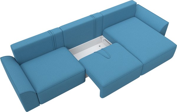 Диван угловой Лига Диванов Лига-048 лонг универсальный / 128487