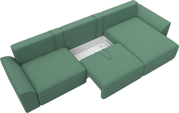 Диван угловой Лига Диванов Лига-048 лонг универсальный / 128488