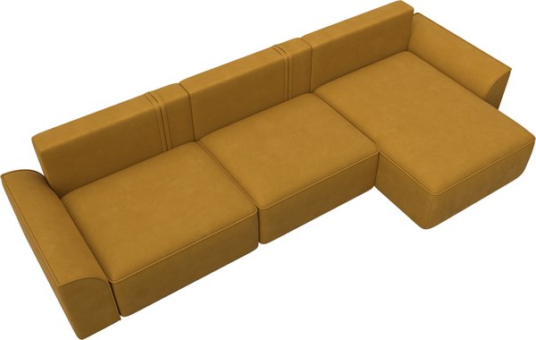 Диван угловой Лига Диванов Лига-048 лонг универсальный / 128489