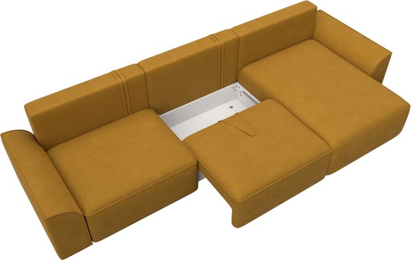 Диван угловой Лига Диванов Лига-048 лонг универсальный / 128489