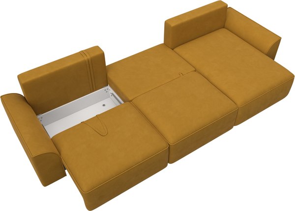 Диван угловой Лига Диванов Лига-048 лонг универсальный / 128489